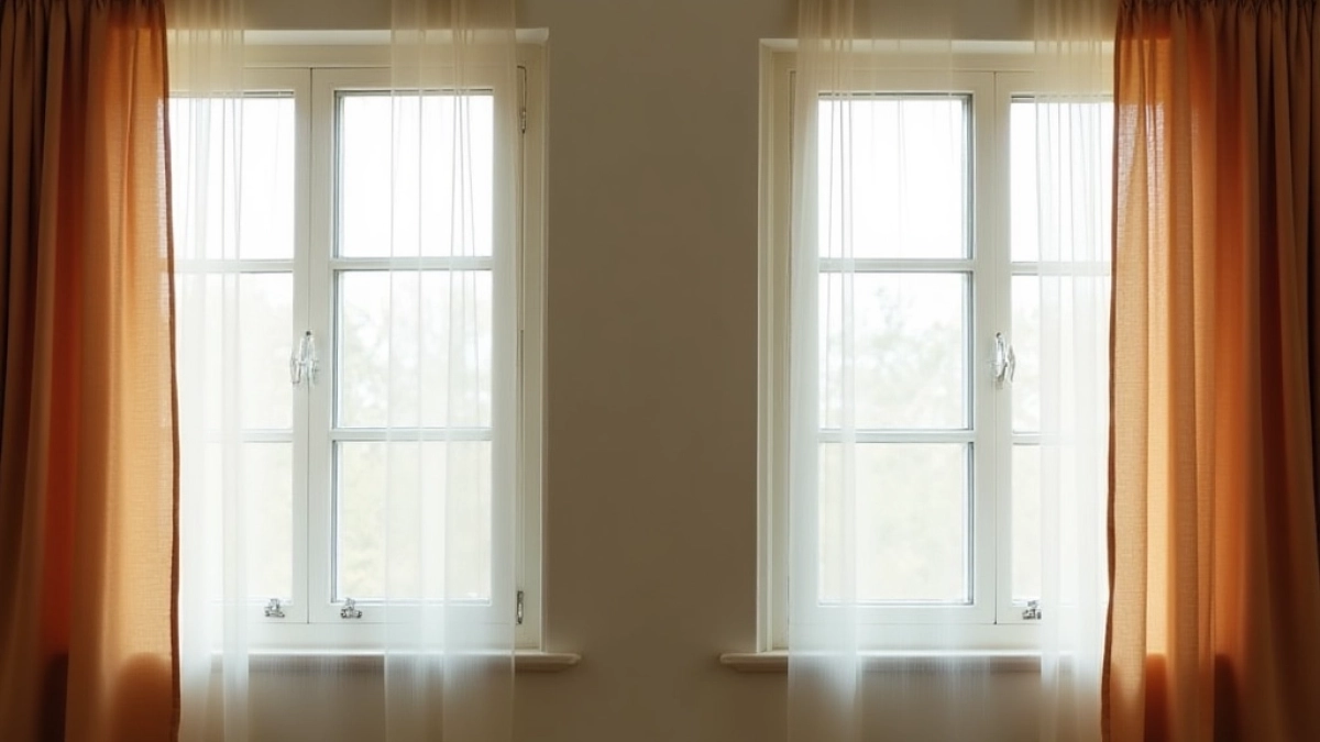 dwa okna obok siebie jakie firany