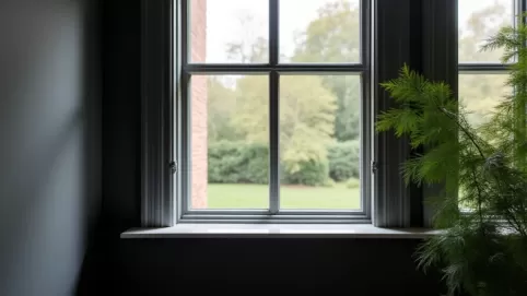 Okna antracyt jaki parapet wewnętrzny