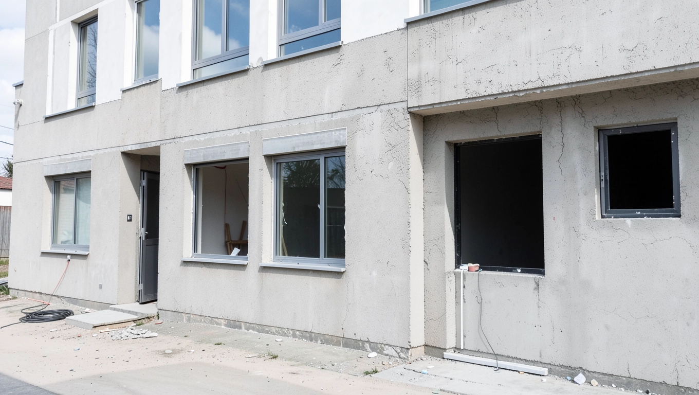 Stan surowy zamknięty a okna